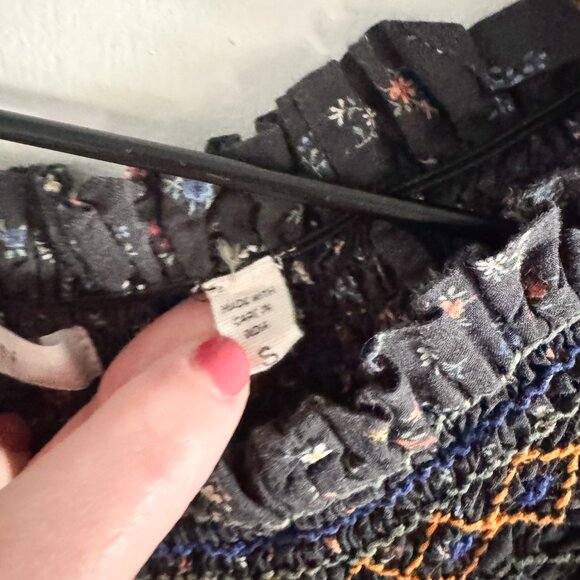 Doen Black Parc Monceau Flora Isidore MIdi Dress S - Picture 8 of 8